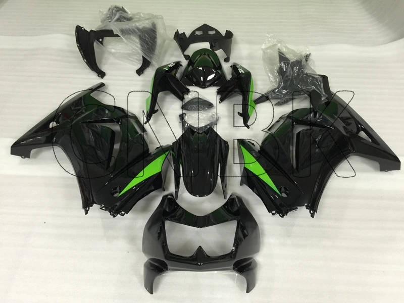 Для EX 250 2008 Обтекатели для Kawasaki Zx250r черные Обтекатели EX 250 2008- Abs Обтекатели