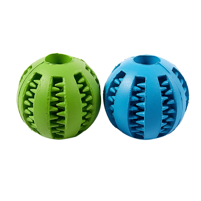 

Dog Ball Toys for Pet Tooth Cleaning/Chewing/Playing,IQ Treat Ball Food Dispensing Toys of 2 Rubber Ball