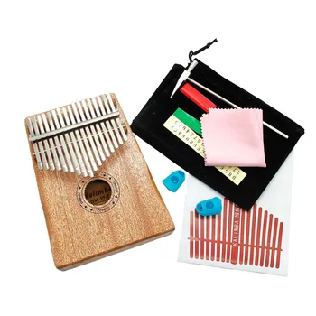 

17 Key Kalimba African Solid Pine Mahogany Thumb Finger Piano Sanza Mbira Calimba Play with Guitar Wood Musical Instruments