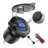 Quick Charge 3.0 36W Car Dual USB Charger QC3.0 Waterproof with Voltmeter Switch for 12V/24V Motorcycle ATV Boat Marine RV ► Photo 2/6