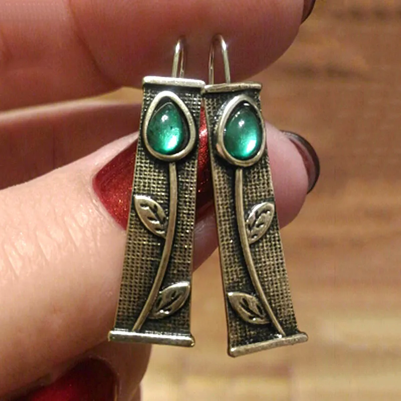 M134 earrings Винтажные разноцветные Висячие серьги для женщин, богемные, племенные, полые, металлические, цветочные, длинные серьги, ювелирные изделия O5E777 - Окраска металла: M134 earrings