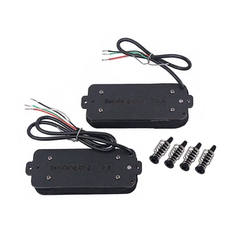 

2pcs GME04 8 String Wood Color Humbucker Pickup Double Coil Electric Guitar Pickup Hexagon Nut Iron Core For Guitar