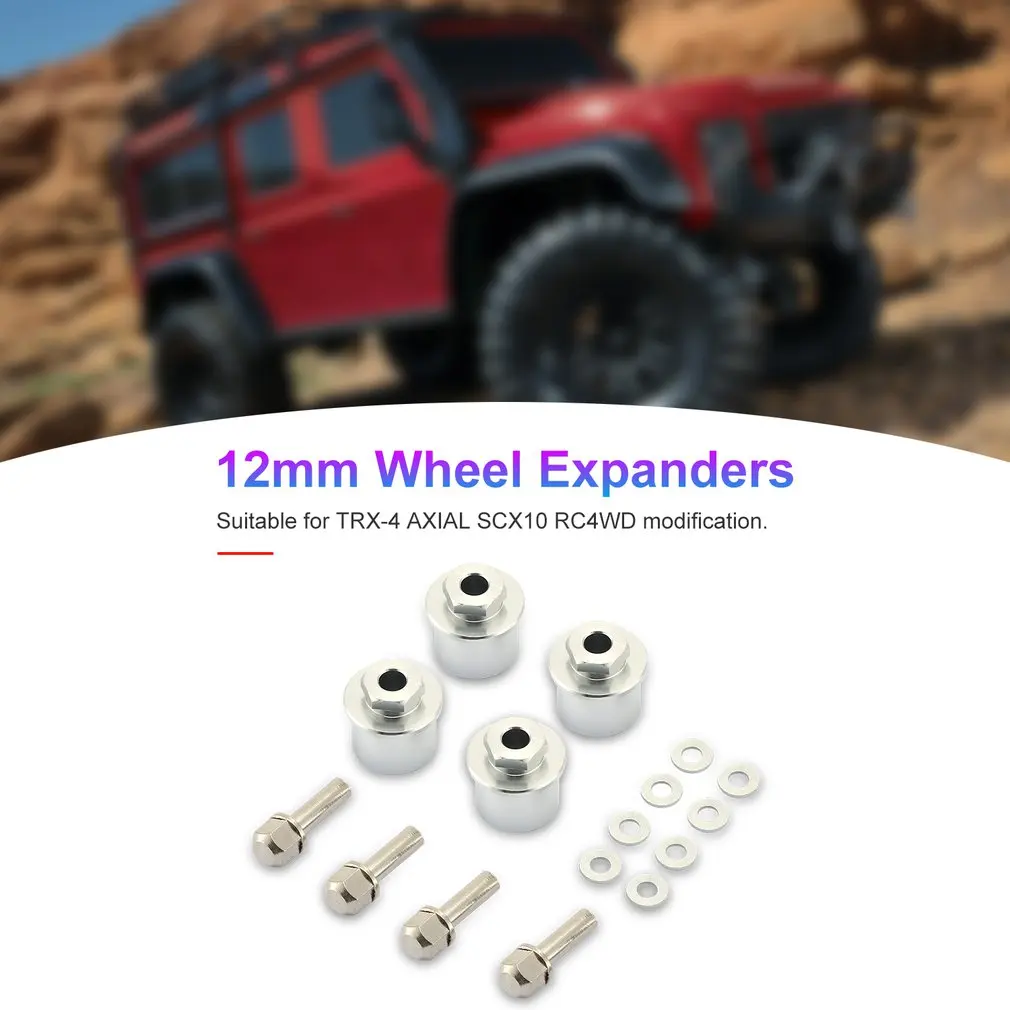 Пульт дистанционного управления 4WD модель автомобиля аксессуары 12 мм колесо расширение Combiner колеса расширитель для TRX-4 осевой SCX10 RC4WD модификация