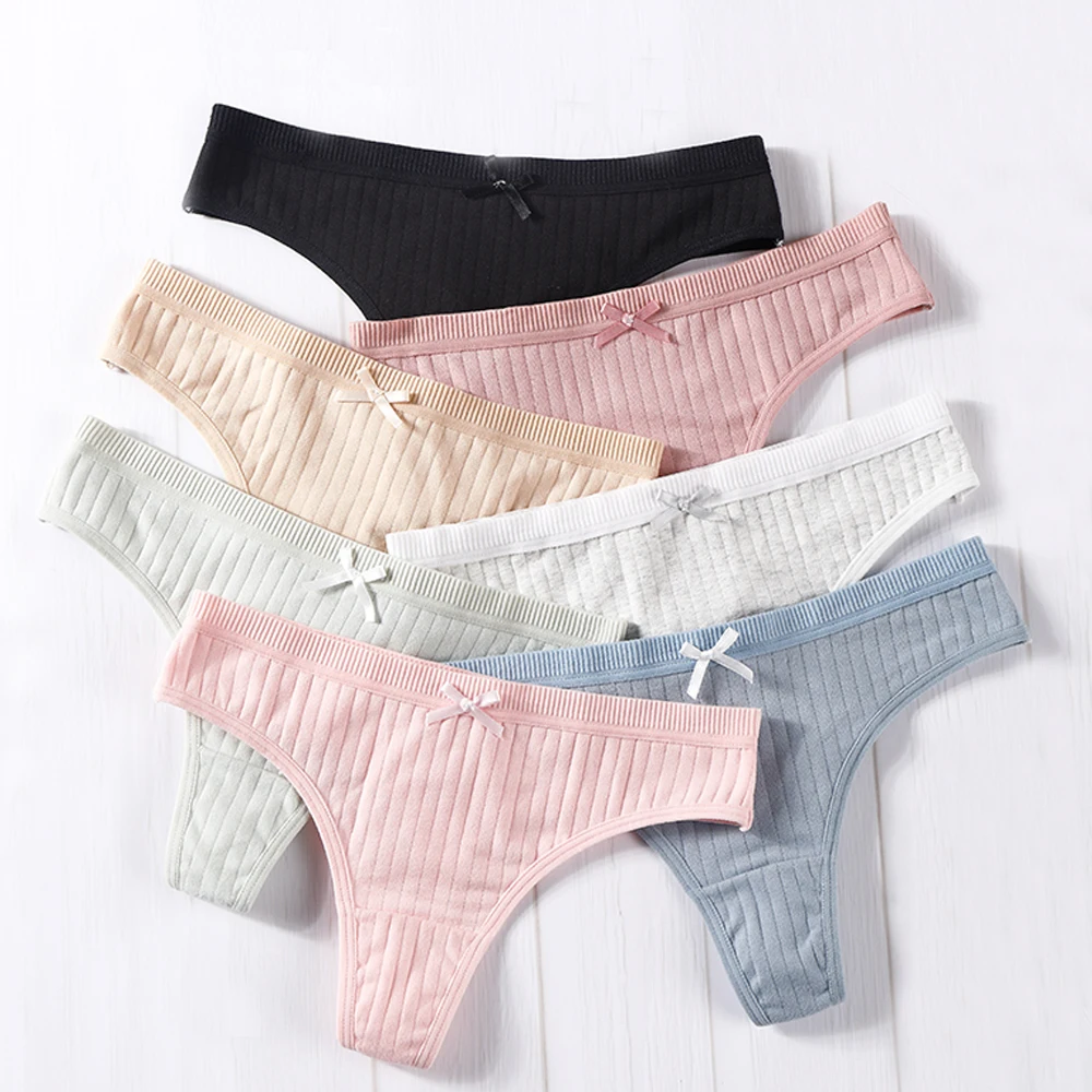 Новинка Женские сексуальные стринги из японского хлопка Нижнее белье с низкой