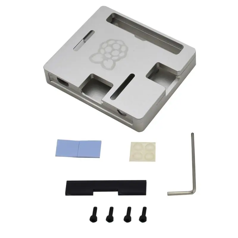 Ультратонкий алюминиевый охлаждающий чехол металлический корпус для Raspberry Pi Модель 3A/A