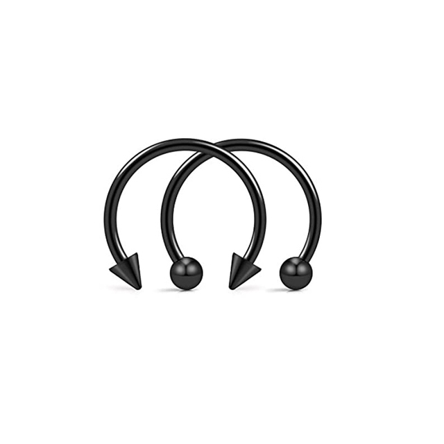Cone Spike Horseshoe Circular Septum Nose Ring Surgical Steel Nipple Hoops Nose Lips Eyebrow Ear Piercing Body Jewelry