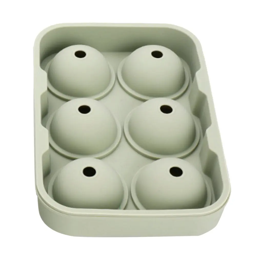 6 Grid Silicone Ice Cube Maker Ice Tray Hockey Popsicle Chocolate Mold