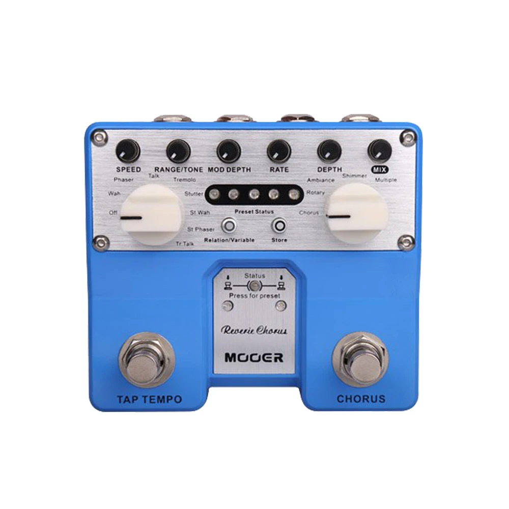 MOOER Pedal de guitarra Chorus, modos de Coro, 8 funciones de mejora de función de Tap Tempo con interruptores duales| | - AliExpress