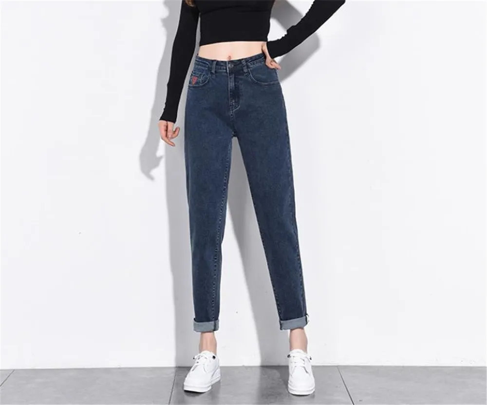 

Winter Warm Jeans for Women Plus Size with Fleece Push Up Jeans Woman Fashion Blue High Waist Female Denim Pants