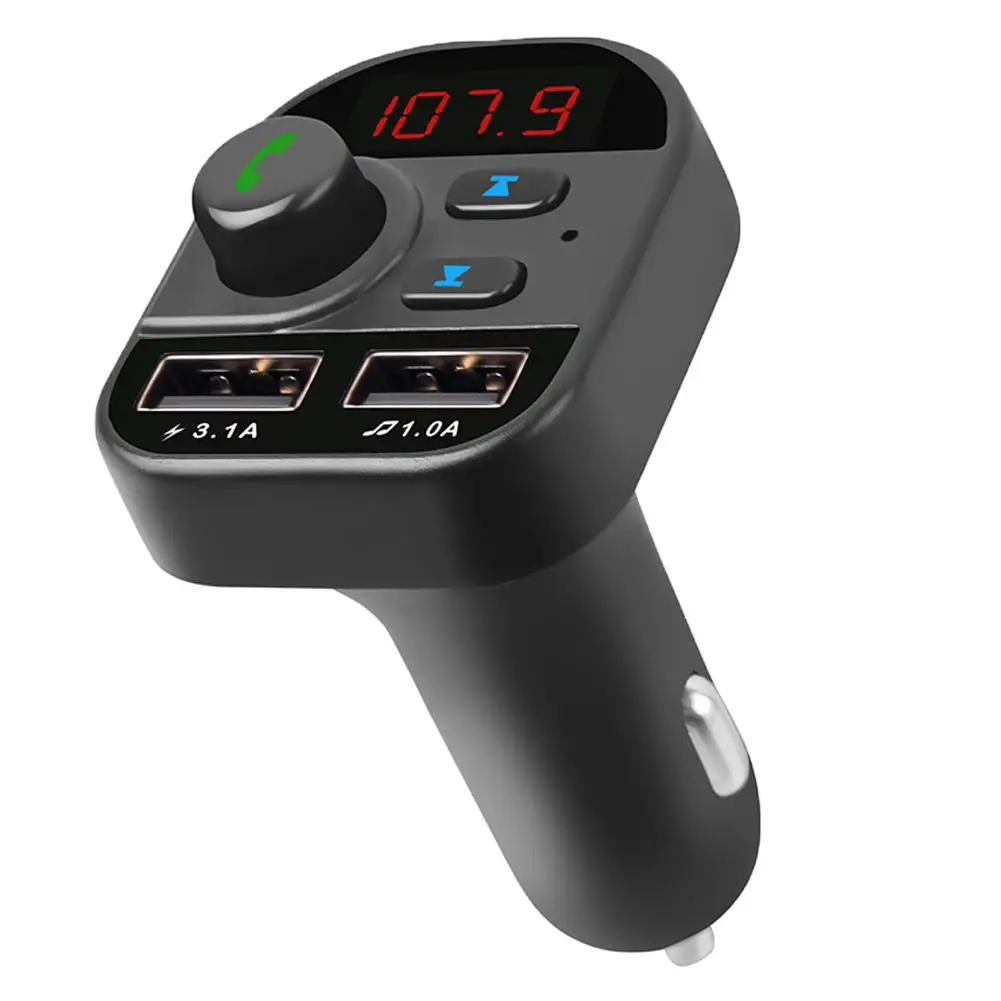 Автомобильный Bluetooth MP3 плеер Handsfree автомобильный комплект fm-передатчик Поддержка TF карта u-диск Версия 5,0 Быстрая Двойная USB Зарядка адаптер питания