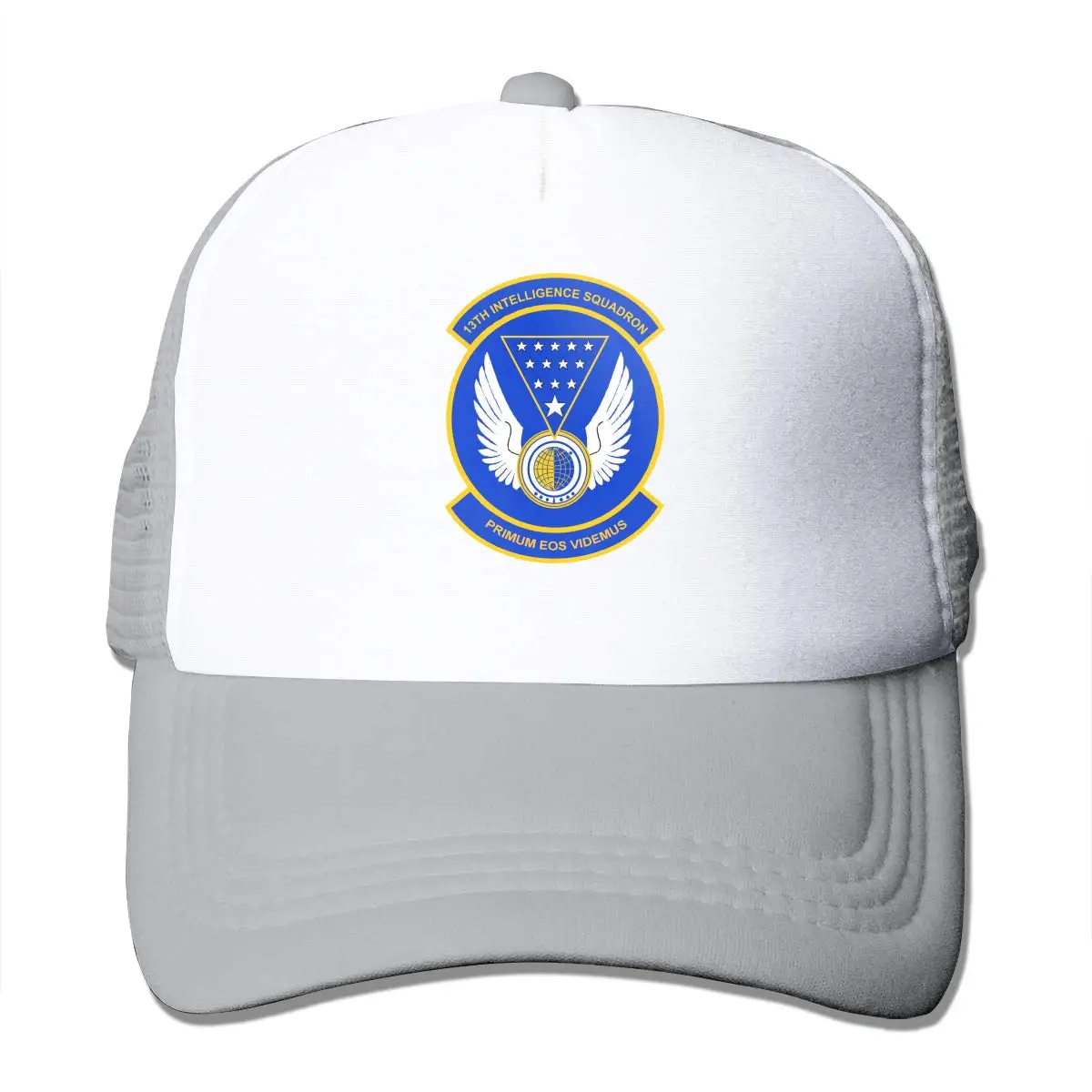 13th Intelligence Squadron унисекс Регулируемый Snapback ремень Дальнобойщик Шляпа сетка шляпа Солнцезащитная сетка Бейсбол CapBlack