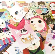 5 шт./лот, открытки с мультяшным котом, кот, друзья, вечерние Пригласительные открытки, подарок на год