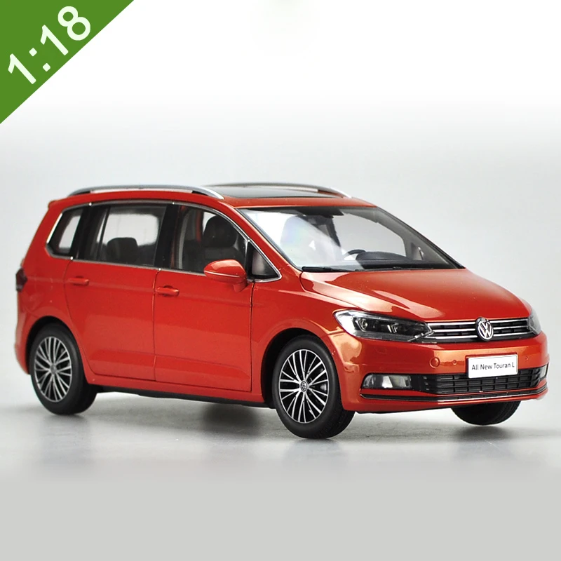 Высокая тщательная 1:18 VW TOURAN MPV сплав модель автомобиля статические металлические модельные автомобили оригинальная коробка для подарков коллекция - Цвет: New TOURAN L Orange