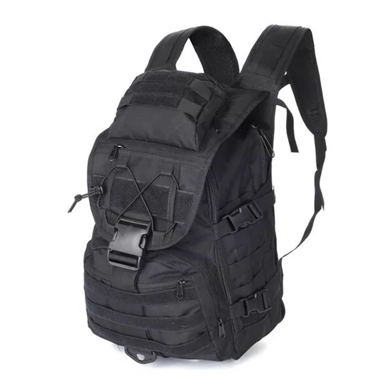 Black 35Л Военный Тактический Рюкзак Molle походная сумка рюкзак мужской большой походный армейский дорожный уличный спортивный рюкзак - Цвет: Black