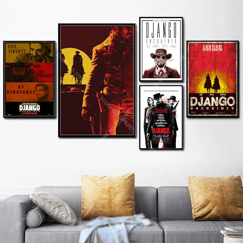 Художественный Декор G094 серия фильмов Квентин Тарантино Django разблокированный