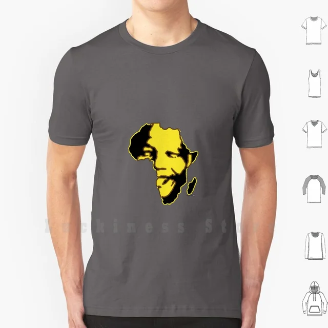 Nelson Mandela 2 T Shirt DIY Cotton Big 