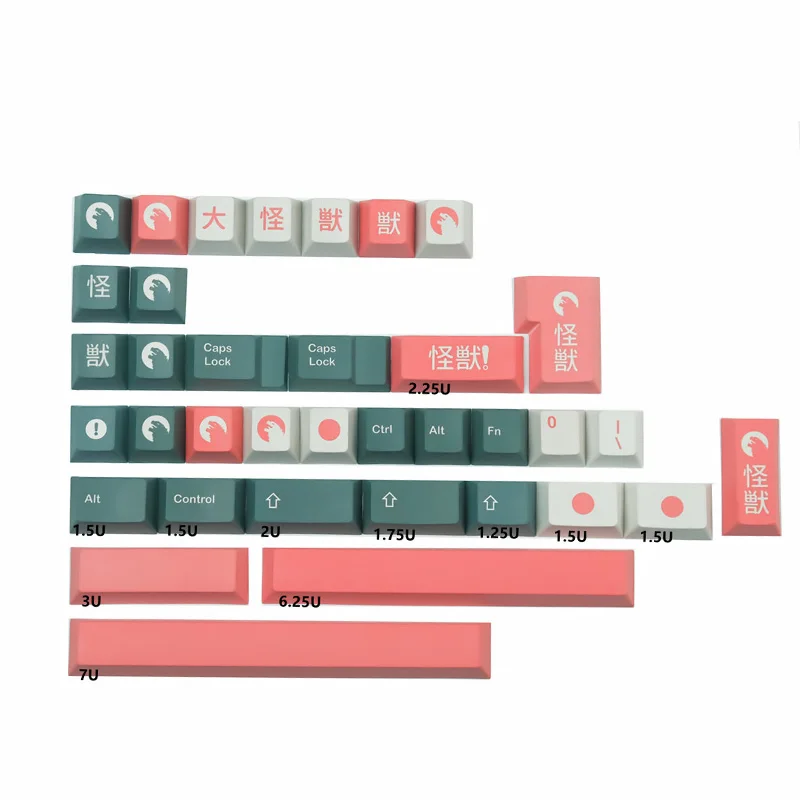 pbt sublimação teclado mecânico para mx interruptor with1.75u 2u shift