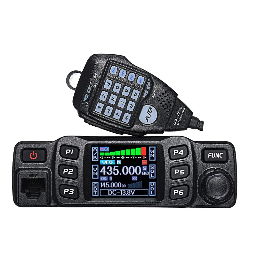 Anytone Mini émetteur-récepteur mobile double bande VHF/UHF 5 W/15