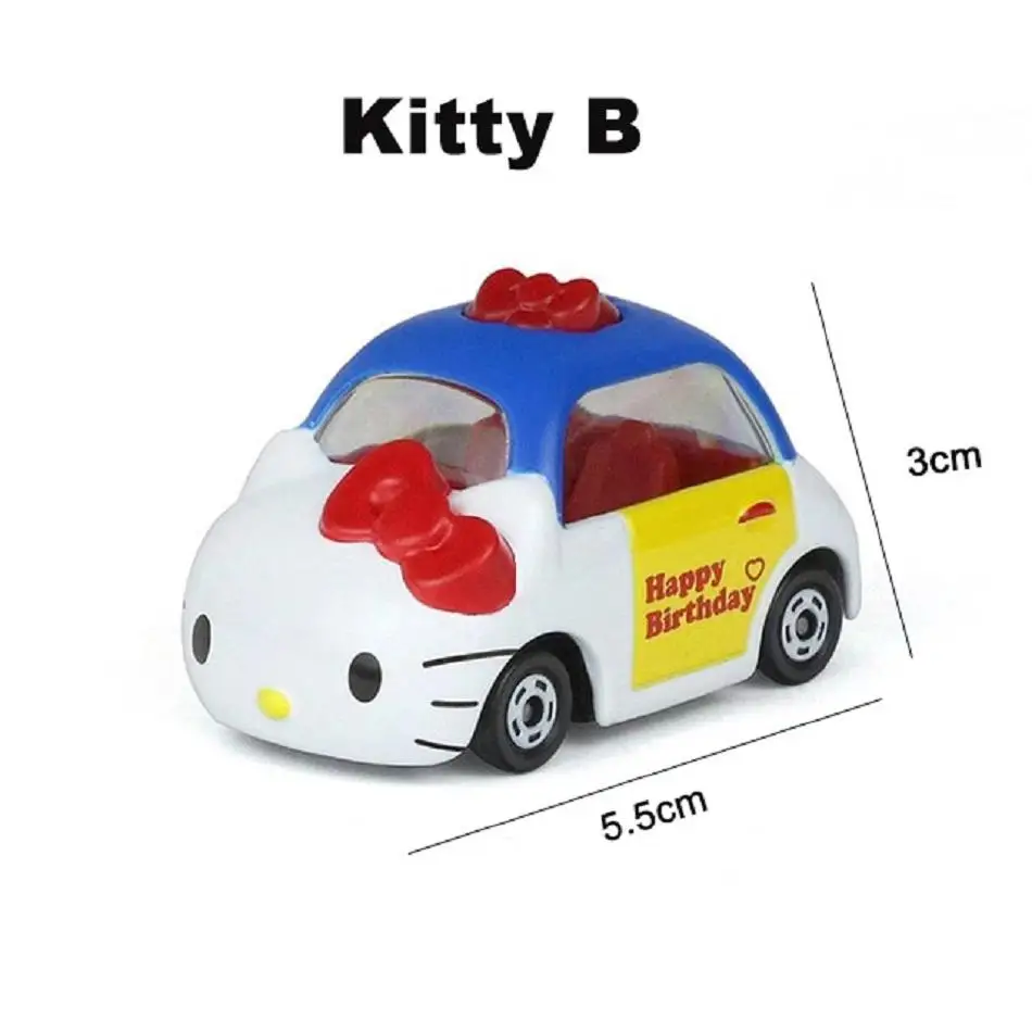 Новинка Такара Tomy hello kitty Микки Минни Дональд Дак литые под давлением металлические модели автомобилей Высокая моделирования автомобиля игрушки подарки для детей