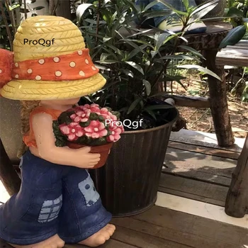 

Ngryise 1 Set girl shape countryside home garden statue