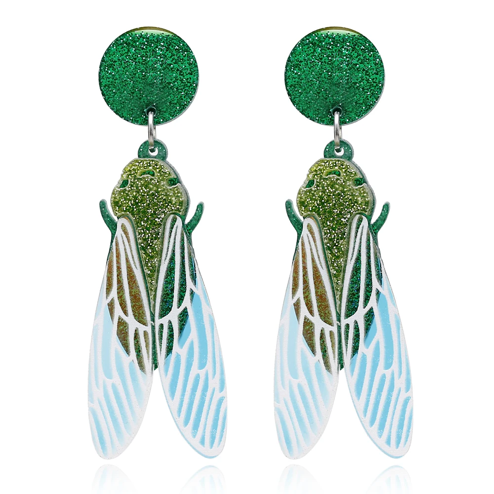 Boucles D'oreilles Perroquets En Métal - Modèle 3 - Neuves Sans Emballage - Bijou Fantaisie Coloré