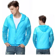 Уличный солнцезащитный Ультрафиолетовый ветряной щит для мужчин и женщин с капюшоном и длинным рукавом, Ультратонкий дышащий парный плащ Cust