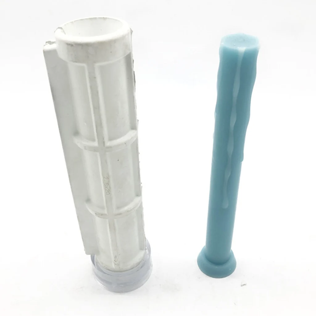 Cylinder Shape Candle Mold Non-Stick Moulds Candy DIY Making Supplies Crafts