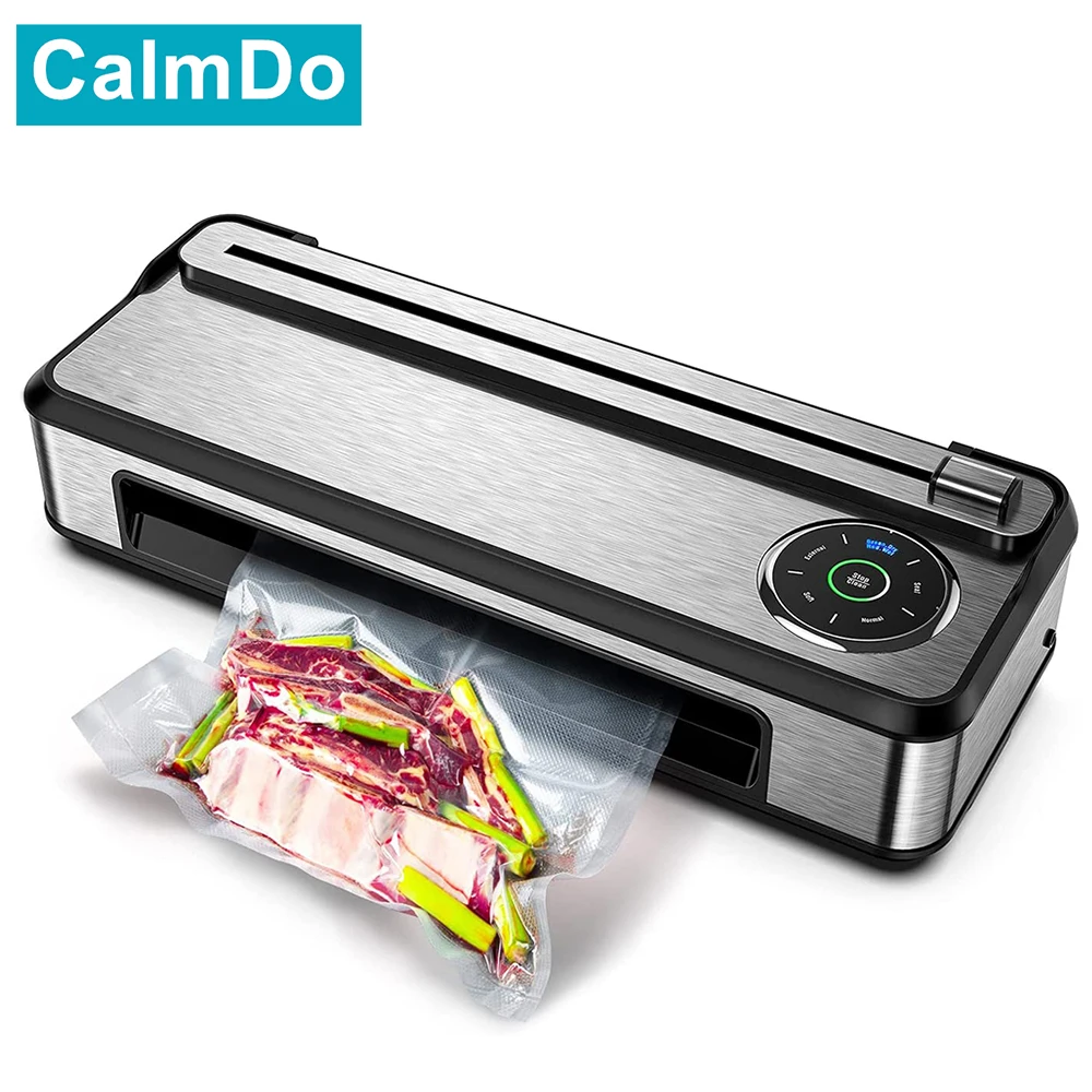 Calmdo Vacuum Sealer Machine With Automatic Bag Detection And Cleaning