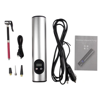 

Portable Electric Inflator Handheld Digital Car Bicycle Bike Pump LED Auto Air Compressor Bicycle Pumps