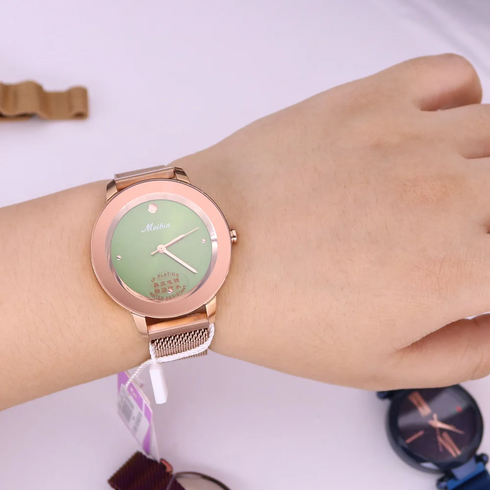 SALE!! Discount Special Deal Miyota Quartz Mov't Women's Watch Stainless Steel Magnetic Buckle Hours Girl's Gift No Box
