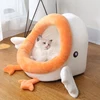 Warm Cat Bed Kitten House Pet Basket Lounger Cushion Small Dogs Pillow Mat Tent Puppy Nest Cave Sleeping Beds House for Cats 1