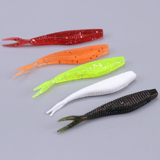 10PCS/Pack Soft Lures Silicone Bait 6cm Goods For Fishing Sea Fishing  Wobblers Artificial Tackle Easy