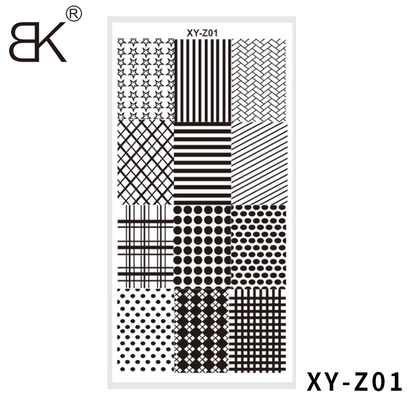 1pc Anger Nail Templates Stamping Plate Design butterfly leaf flower Stamp Nail Art Tools Stainless Steel Templates Plates#Image 3