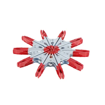 

New 5pcs Mini Metal Heavy Duty Spring Clamps Crocodile Clip Red Plastic Tips Tool Clips Grip Holder DIY Hand Tools 4inch