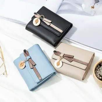 

Women Short Small Coin Purse Wallet Ladies Leather Folding Card Card Holder AU