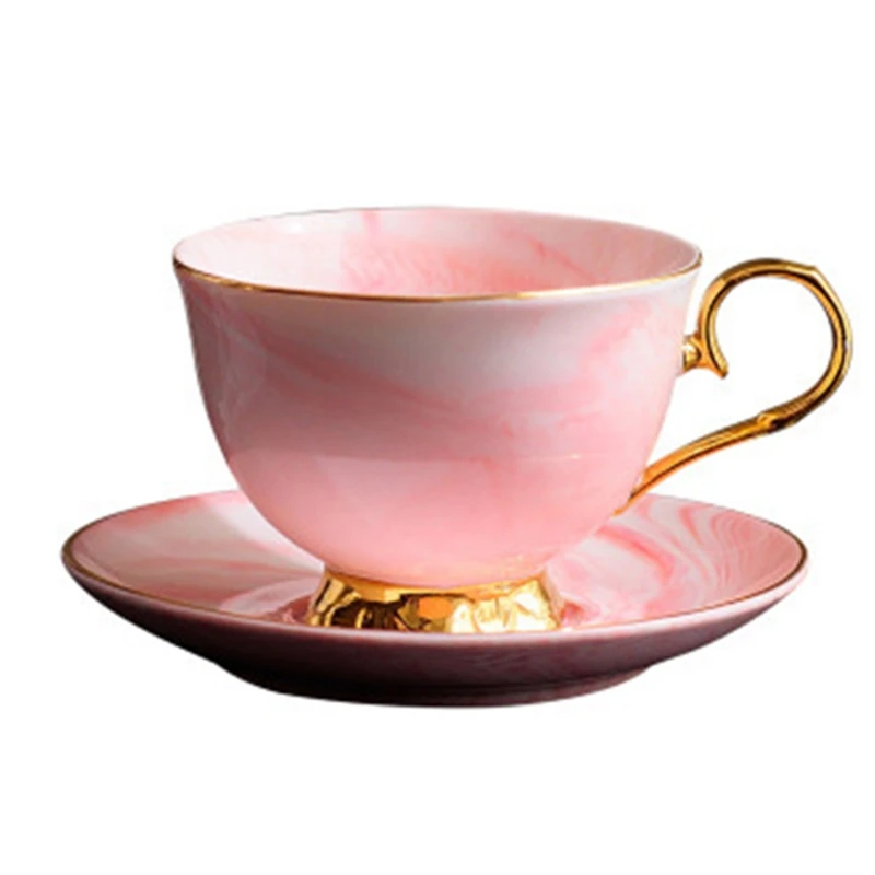 

Marble Phnom Penh Ceramic Coffee Cup and Saucer Set Afternoon Tea Cup Lovers Gifts