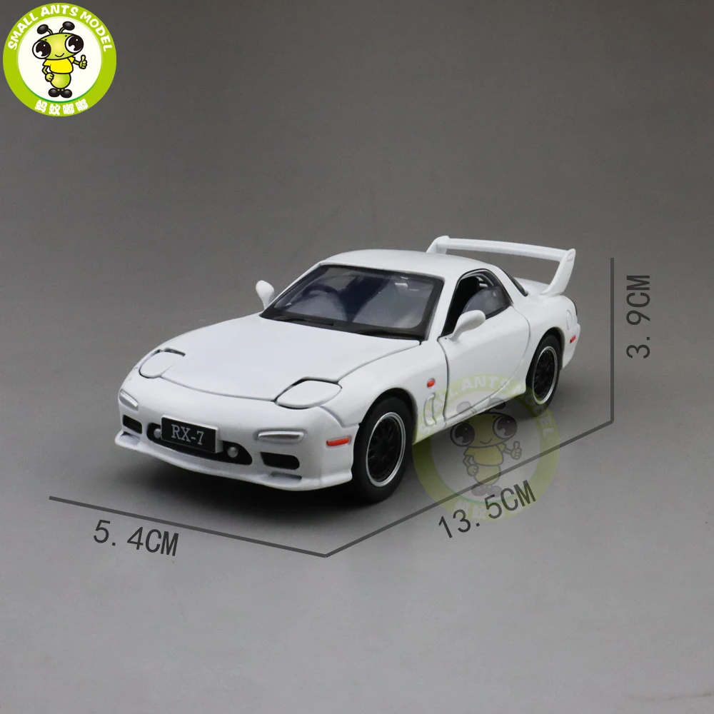 1/32 JACKIEKIM MAZ DA RX-7 RX 7 Diecast Model CAR Toys for kids children Sound Lighting gifts