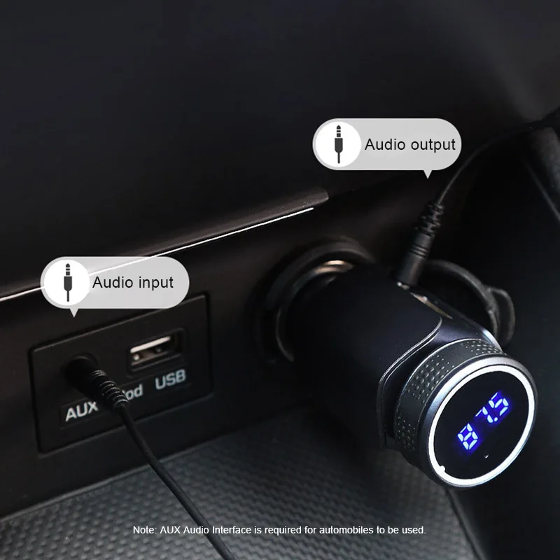 Дизайн автомобиля Bluetooth MP3 музыкальный плеер Зарядное устройство fm-передатчик Aux аудио выход приемник TU-shop