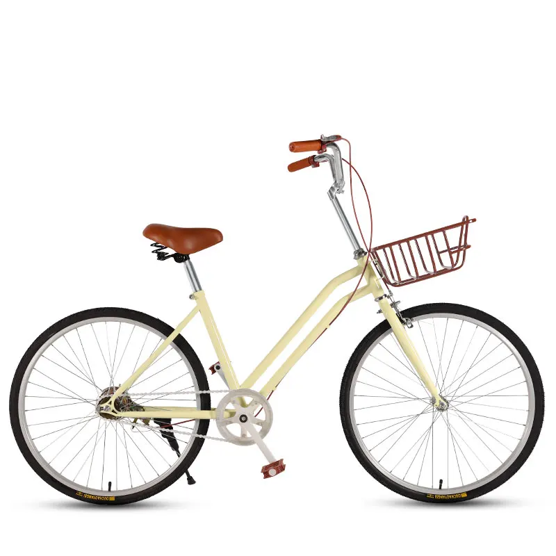 Commuter Bicycle 24 Inch Single Speed Retro Adult Student Bike