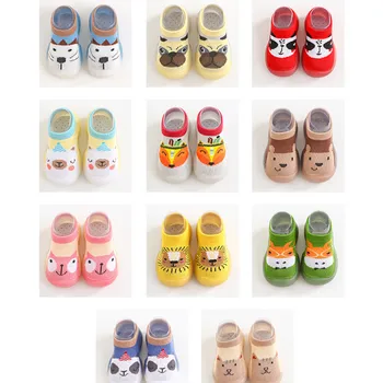 

Wholesale 10pairs baby toddler shoes baby shoes non-slip soft bottom shoes socks floor shoes animal 0-2.5Y 11colors P01