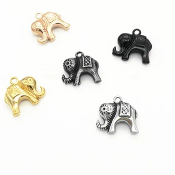 

Elephant Beads for Jewelry Making Supplies Vintage Stainless Steel Needlework Beads Diy Bracelet Finding Wholesale Lots Bulk