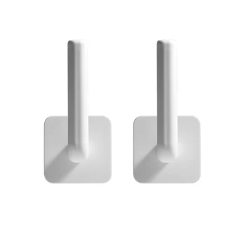 

HTHL-2Pack Paper Towel Holder Kitchen Towel Holder Wall Mount Towel Roll Holder No Drilling Bathroom Paper Dispenser Pot Lid Sta