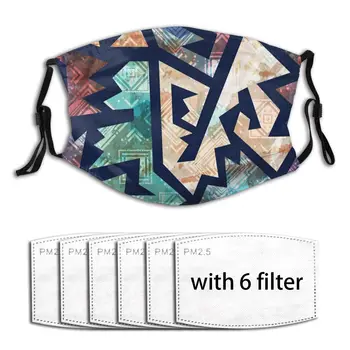 

Ancient Geometric Reusable Breathable Anti-Pollution Woman Men Mouth Mouth-muffle Organizer Dust Mouth Masks cover With filter