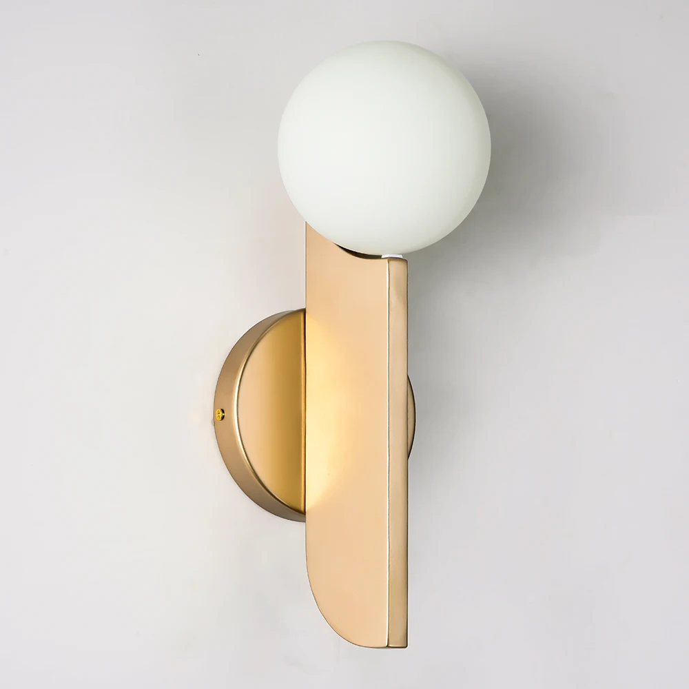 Zerouno Wall Light Fixture 220V Moon Shade Mounted Bedroom Living Room Decoration Led Lamp Aluminum Acrylic Ball Lighting | Лампы и