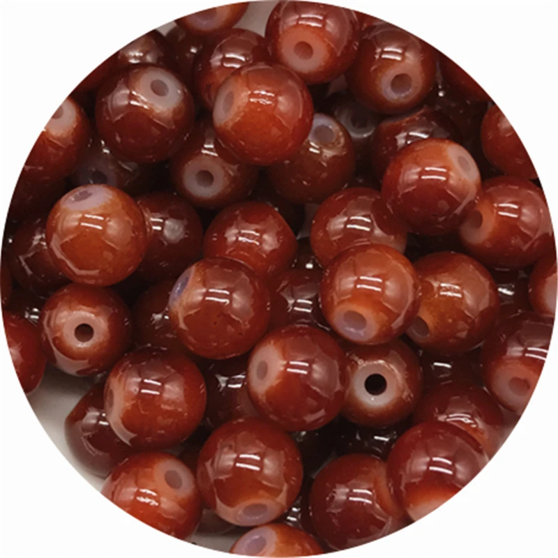 thumbnail image 1 of Cuentas de vidrio de 4 mm, 6 mm, 8 mm y 10 mm con forma redonda, espaciadoras sueltas para hacer joyas, dijes, pulseras, collares y accesorios, 1 of 5