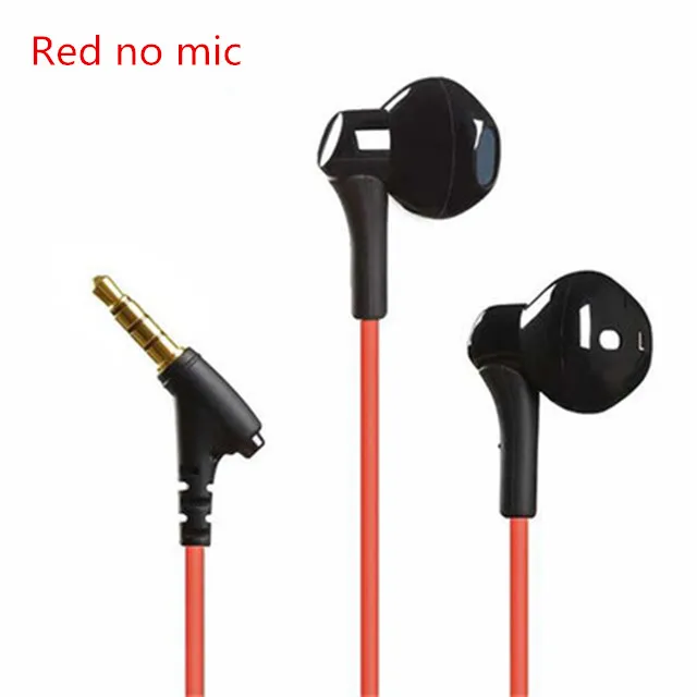RED NO MIC YINCROW RW100 HiFi Басс наушники Половина в ухе наушники проводные 3,5 мм Gaming headset RW919 RW777 X6 P1 DT6 PT15 PT25 MS16 DT8 ZST T2 - Цвет: RED NO MIC