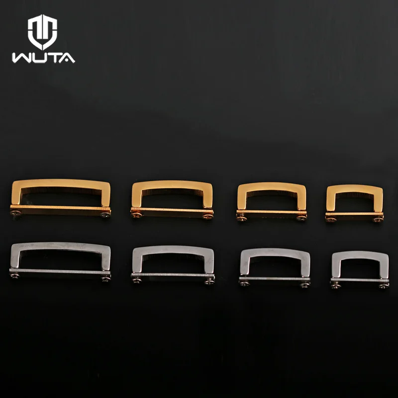 WUTA 2/5Pcs Stainless Steel Bag Lock Buckle Metal Arch Bridge lock with Screw Connector Hanger for Belt Strap DIY Leather Craft | Дом и сад