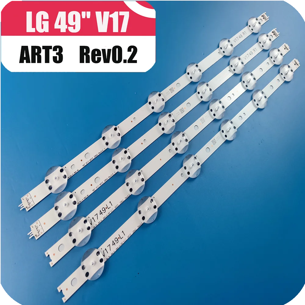 Светодиодная лента для подсветки (4) LG 49UV340C 49LJ614V 49UJ6525 49UJ6585 49UJ6565 49UJ651V 49UJ670V 49UJ701V V17 49