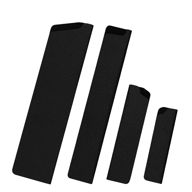 Black ABS Velvet Knife Blade Protector Set Portable Universal Knife Covers Kitchen Stand Holder