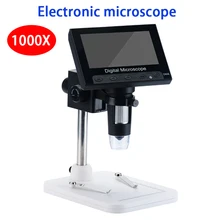 1000X электронный видео микроскоп 4,3 дюймов HD дисплей цифровой микроскоп телефон Ремонт лупа USB микроскоп